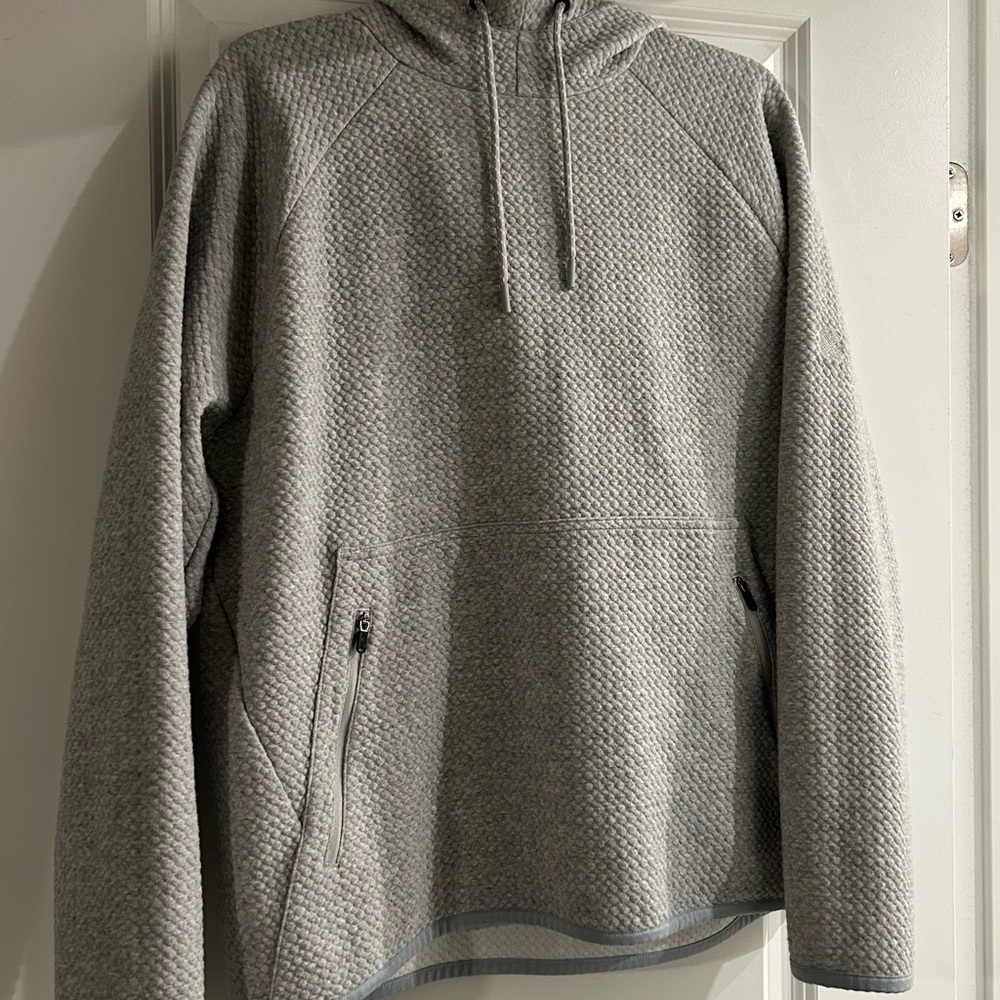 Gray Quarter-Zip Textured Sweater